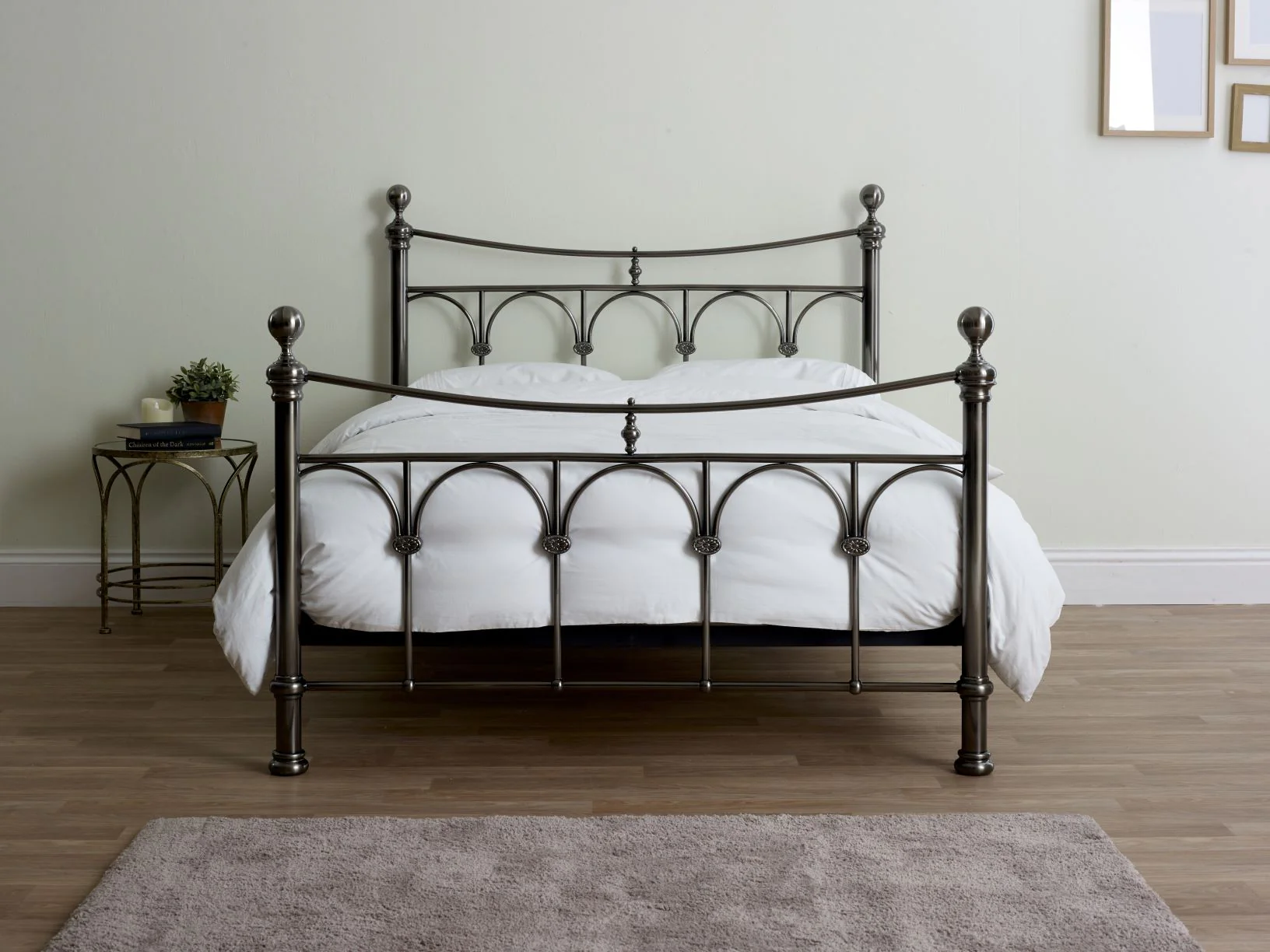 Brookland Bedstead in Antique Nickel Finish - Image 3