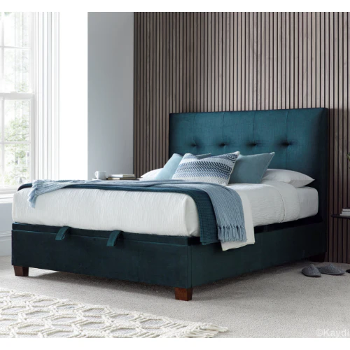 Cambridge Ottoman in Deep Ocean Blue - Image 4