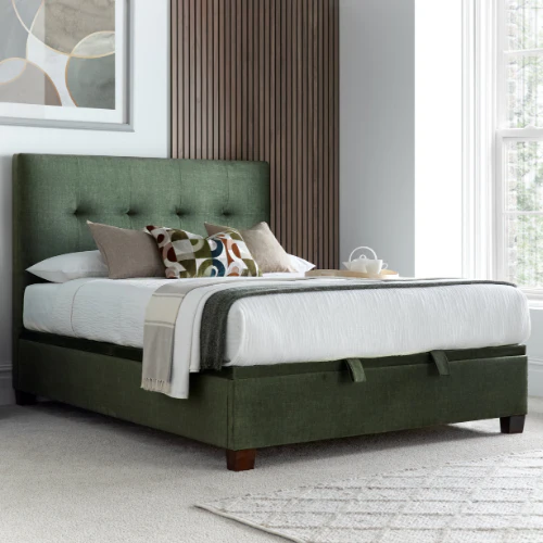 Cambridge Ottoman in Winter Moss Green - Image 2