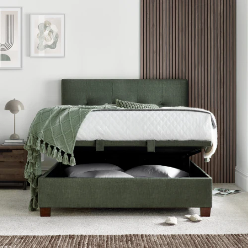 Cambridge Ottoman in Winter Moss Green - Image 4