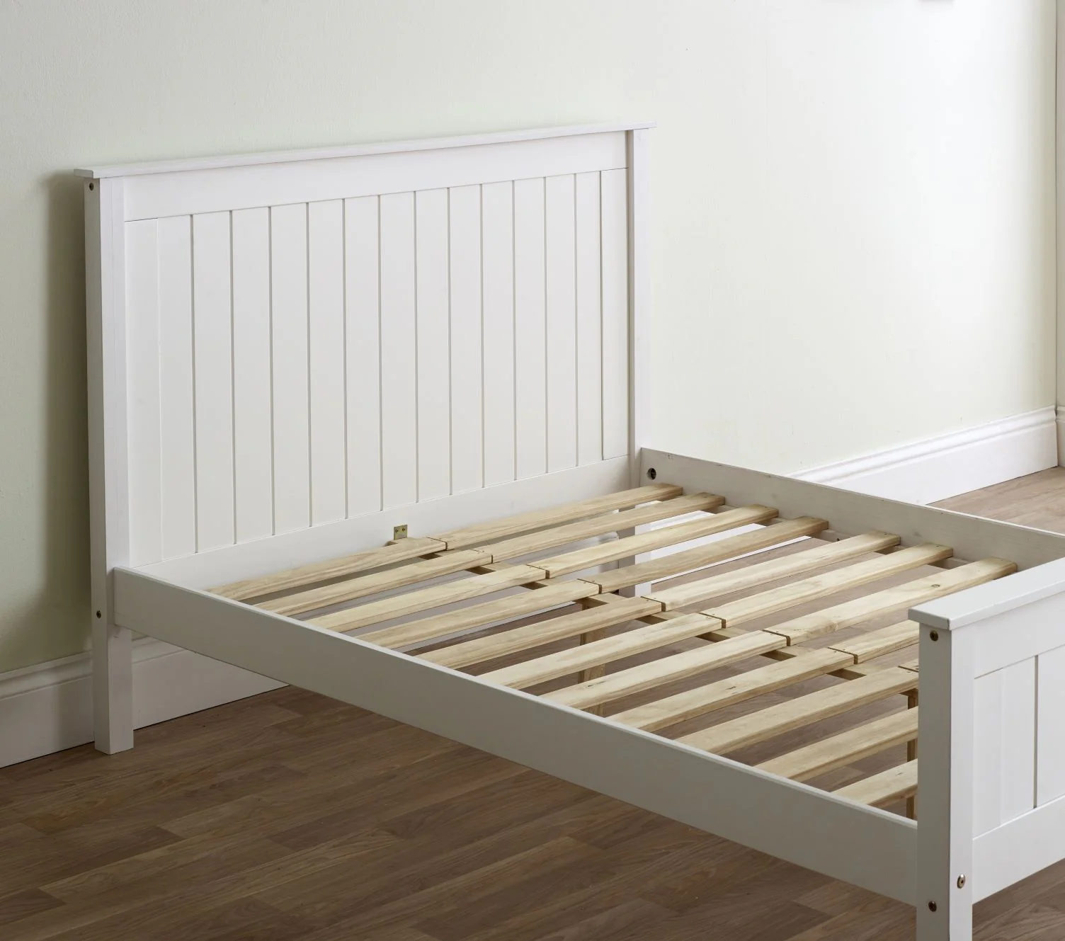 Compton Low Footend Bedstead in White - Image 8