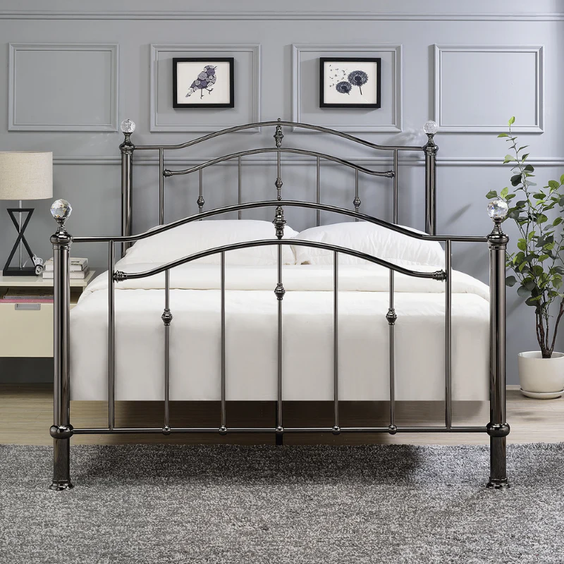 Fairmile Bedstead in Black Chrome Finish