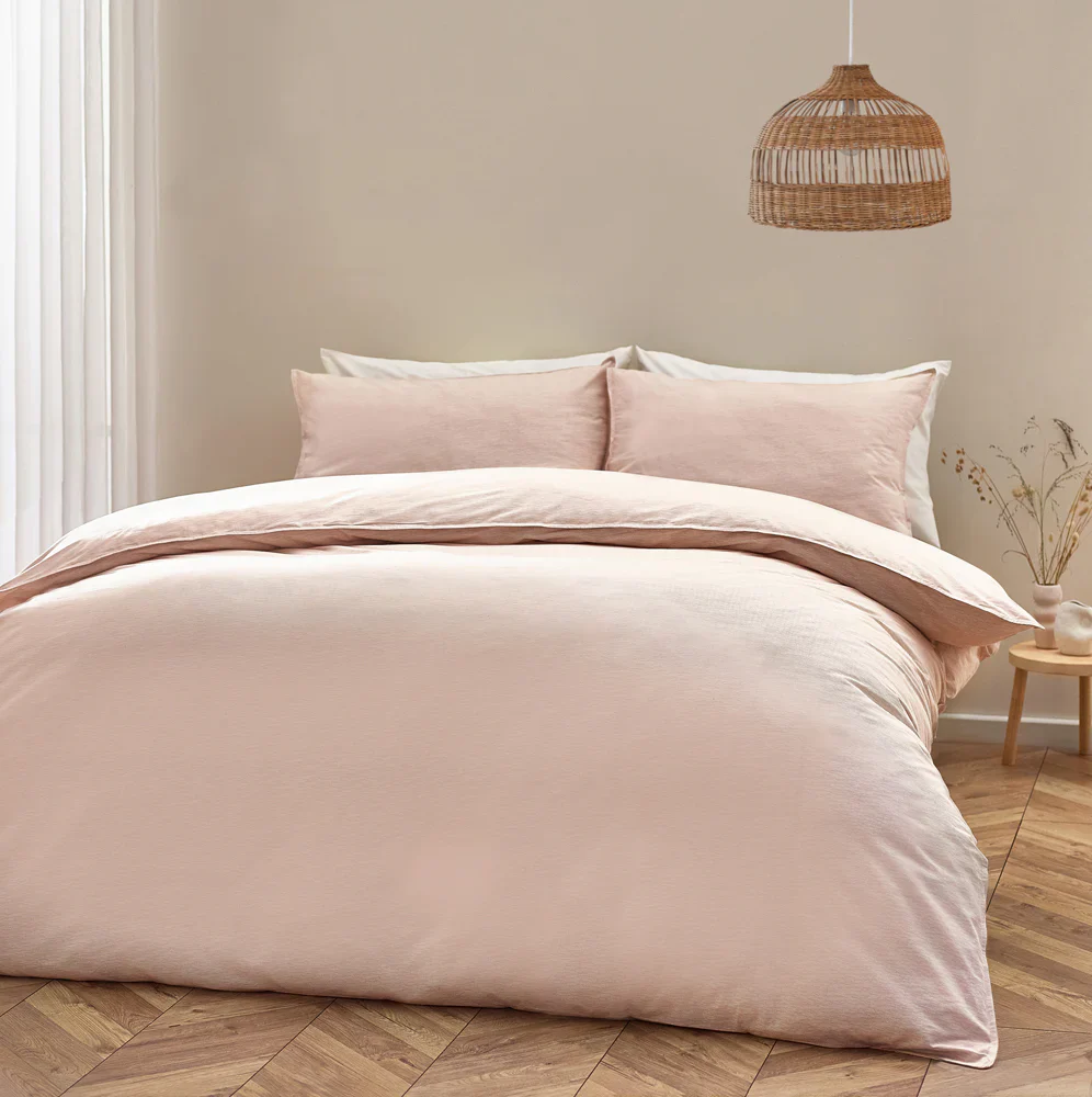 Heaton Stripe Duvet Cover Set Baked Earth