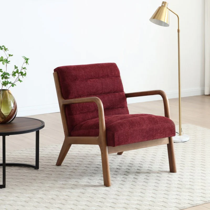 Inca Ribbed Chair With Walnut frame - Image 6